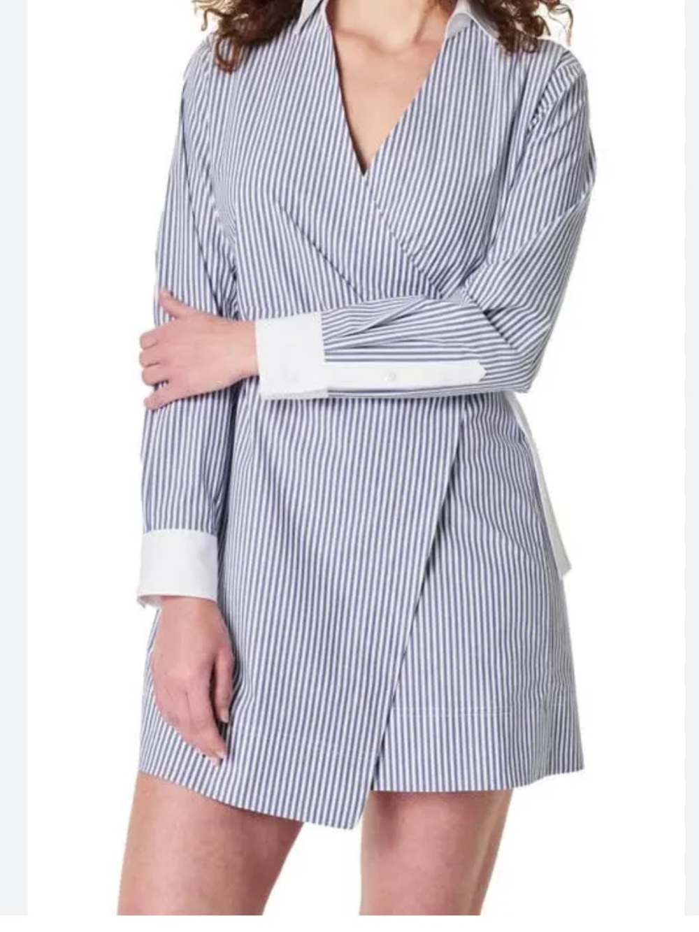Spanx Striped Wrap Dress